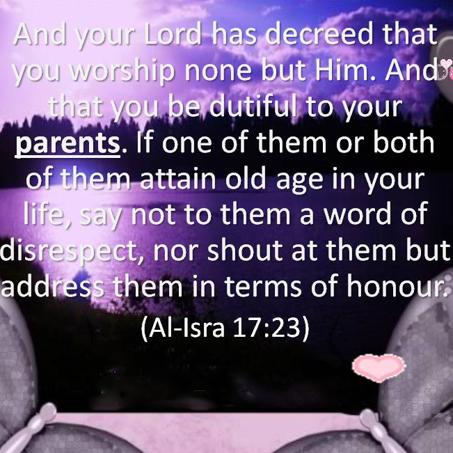 In Islam the status of parents is such great that the most beloved deeds to God is to treat them well. Learn here from Nouman Ali Khan some aspects of this status as he interprets this verse of the Qur’an.