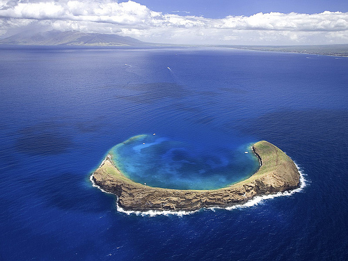 An Island in the sea.